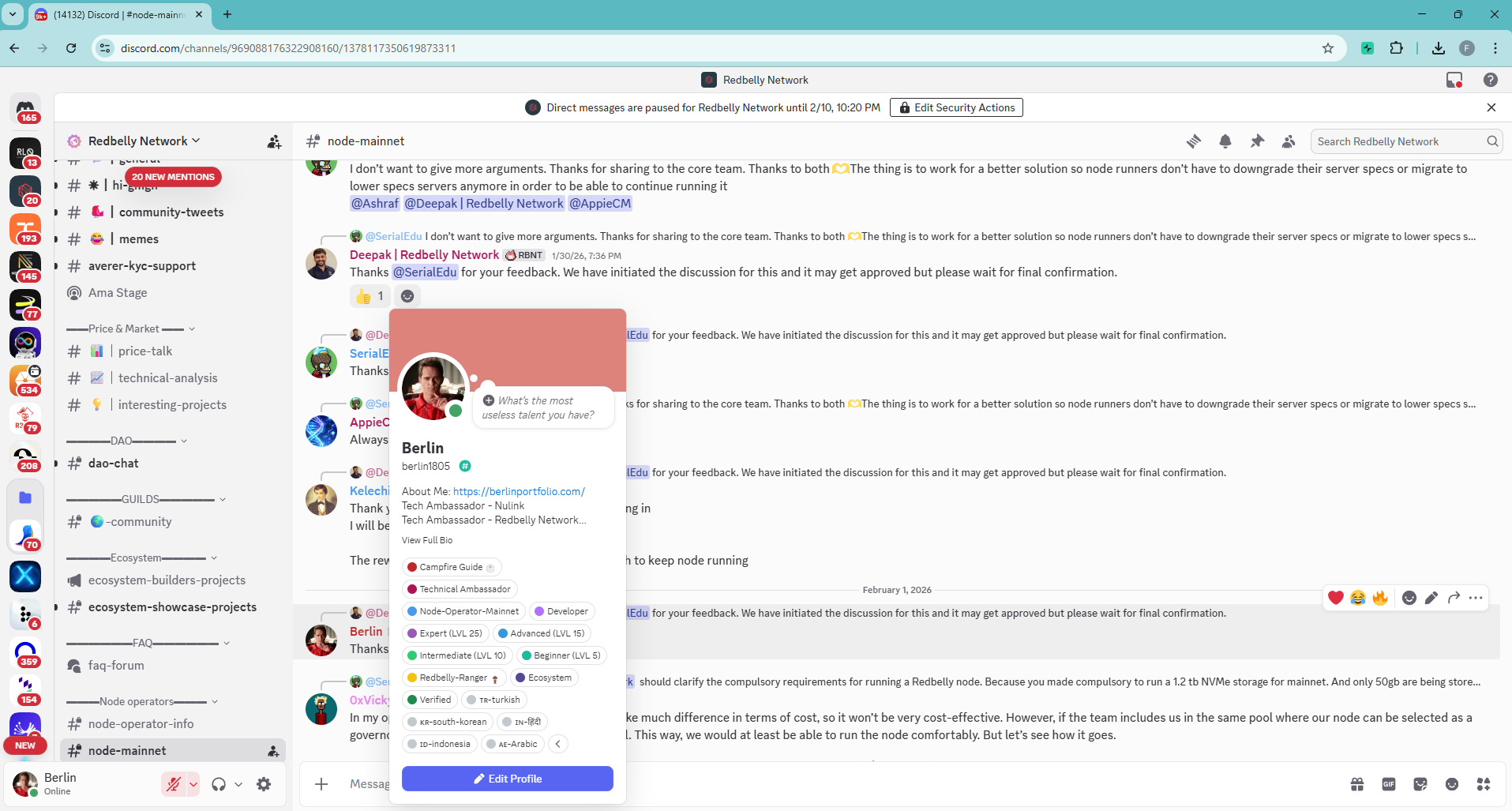 Redbelly Network screenshot